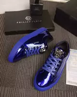 pp chaussures philipp plein luxury sport glossy qp blue